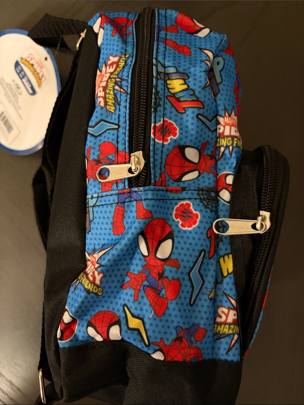 Marvel Kids Backpack - Blue & Red Spidey Pattern - Picture 9 of 14